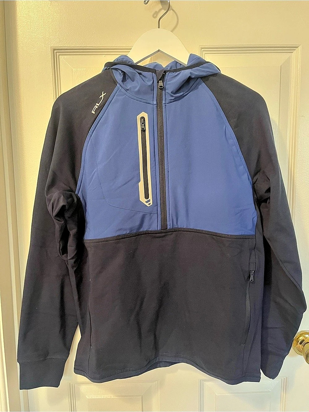 Polo Ralph Lauren RLX Mens Black & Blue Jacket Size Small NWT